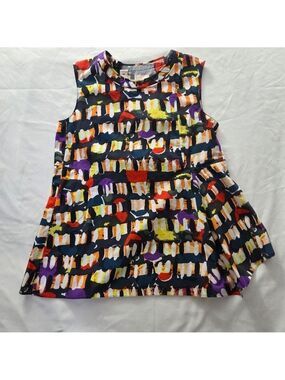 Marni Abstract Print Top Blouse IT 40 US 4